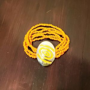 🎯 BOHO bead rune symbol seed bead bracelet